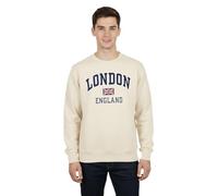 Molten Cr dults Sweatshirt, Warmth And Durable, Breathable, Ribbed Cuff, Crew-Ribbed, Collar, Anti-Pil Fabric, Lightweight And Flexible, Unisex (UK, Alpha, XL, Regular, Regular, Off White)