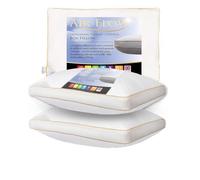 Molten Creek® Air Flow Pillow, Orthopaedic Climate Control Box Pillow, Luxurious Memory Foam, Breathable with Extra Silk, Hollowfibre Filling, Yellow Piped, 48 x 74 cm (2)