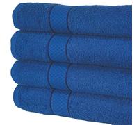 Molten Cr ath Sheets, 100% Egyptian Cotton, Super Soft Towel, 500 GSM, Classic Look, High Absorbency and Durability, Extra Large Bath Towels, 80 x 140 cm (4, Royal Blue)