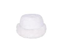 Molten Cr luffy Fur Round Winter Bucket Hat, Cozy Warm and Style, Easy-to-Care-for Polyester, Eye-Catching Patterns, Essential Winter Accessory, One-Size, (UK, Alpha, One Size, White)
