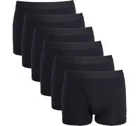 Molten Creek® Men’s Boxer Shorts, Comfortable Fitting Trunks, Underpants Waistband Boxer Short, Breathable Briefs, Moisture Wicking, Black, Pack of 6, S-2XL (UK, Alpha, L, Regular, Regular, Black)