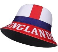 Molten Creek® Men & Women England Bucket Hat, St George Cross Flag Hat, Reversible & Foldable, Summer Bucket Hat, Football Hat, Durable and Lightweight, Sun UV Protection