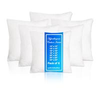 Molten Creek® Square Soft Cushion Pads Insert, Extra Fill Plump Hollowfibre Inner Fillers, Anti-Allergy Sofa Cushion inserts Scatters, White (Pack of 6, 14 x 14 (35 x 35 cm))