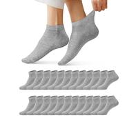 Molten Creek® Trainer Ankle Socks for Men & Women, Sport Low Cut Athletic Running Socks, Soft & Durable for Training, Casual Wear, (UK, Numeric, 6, 11, Regular, Regular, 12 Pairs, Grey)