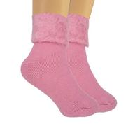 Molten Creek® Unisex Thermal Socks, Extra Thick Fleece Brushed, Warm & Soft, Non-Slip, Arch Support, Breathable & Comfortable Fabric, 2.3 Tog, 3 Pack (UK, Numeric, 6, 11, Regular, Regular, Peach Pink)