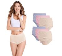 Molten Creek® Women's Mama Full Briefs, High Waist Ladies Briefs, 100% Cotton Knickers, Soft & Stretchy, Everyday Panties, Full Coverage (UK, Numeric, 26, 28, Regular, Regular, Pastel- Pack of 6)