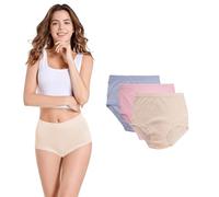 Molten Creek® Women's Mama Full Briefs, High Waist Ladies Briefs, 100% Cotton Knickers, Soft & Stretchy, Everyday Panties, Full Coverage (UK, Numeric, 10, 12, Regular, Regular, Pastel- Pack of 3)