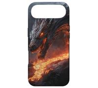 Molten Dragon Looming Over a Fiery Lava Stream Case for iPhone Air