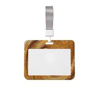 Molten Gold Whirlpool Sparkling Badge Holder | Sliding Id Hard Plastic Work Card Case Name Tag Protector For Office