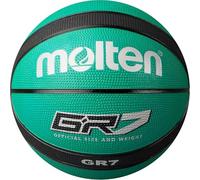 Molten GR Basketball, Indoor/Outdoor, Premium Rubber, Size 7, Impact Colour Green/Black, Suitable For Boys age 14 & Adult (BGR7-GK)