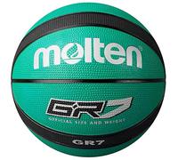 Molten GR Basketball, Indoor/Outdoor, Premium Rubber, Size 7, Impact Colour Green/Black, Suitable For Boys age 14 & Adult (BGR7-GK)