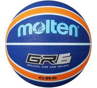 Molten GR Basketball, Indoor/Outdoor, Premium Rubber, Size 6, Impact Colour Blue/Orange, Suitable For Boys age 14 & Adult (BGR7-NOR)