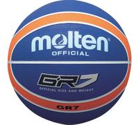Molten GR Basketball, Indoor/Outdoor, Premium Rubber, Size 7, Impact Colour Blue/Orange, Suitable For Boys age 14 & Adult (BGR7-NOR)