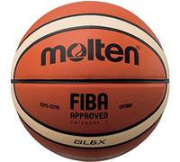 Molten Leather Basketball, Orange/Tan, Intermediate Size 6, Model: BGL6X