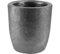 Molten Masters #2-2.6Kg Premium Black Silicon Carbide Graphite Crucibles Cup Furnace Torch Melting Casting Refining for Aluminum, Gold, Silver, Copper, Brass Withstand 1800 ℃/3272℉