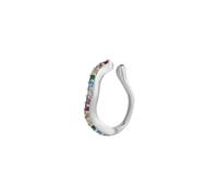 Molten Rainbow Sterling Silver Ear Cuff - Single Spero London Silver One Size