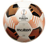 Molten Top F5U3600-34 Training Ball UEFA Replica UEL Design 2023/24 UEL 32 Panel Construction White/Orange, Size: 5