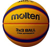 Molten Unisex Adult Basketball ball B33T5000 Fiba 3x3 Basketball Balls - yellow/blue/orange, 6