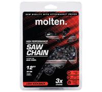 MoltenSales 12 Inch Chainsaw Chain .375 .043 45DL Replacement for 20 Volt Dewalt DCCS620P1, Black & Decker LCS1240 40 Volt, Craftsman CMCCS620M1 20 Volt, Oregon R45 (3 Chains)