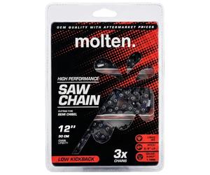 MoltenSales 12 Inch Chainsaw Chain .375 .043 45DL Replacement for 20 Volt Dewalt DCCS620P1, Black & Decker LCS1240 40 Volt, Craftsman CMCCS620M1 20 Volt, Oregon R45 (3 Chains)