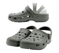 molti Men's Garden Clogs Lightweight Slippers Garden Shoes Summer Mules Waterproof Non-Slip Ventilated Size 8-11 Blue/Green, Green, 11.5 UK