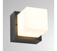 Molto Luce FYNN-O LED outdoor wall lamp, anthracite, 11 cm, IP65, CCT on/off
