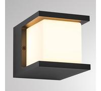 Molto Luce FYNN-U LED outdoor wall lamp, anthracite, 12 cm, IP65, CCT on/off