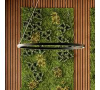 Molto Luce LED hanging light Perfora Pro, black, Ø 120.5 cm