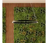 Molto Luce LED hanging light Perfora Pro, black, Ø 90.5 cm