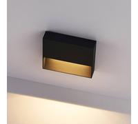 Molto Luce LED outdoor wall lamp Cado, width 14 cm, black