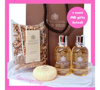 MOLTON BROWN Flora Luminare Bath & Shower Gel 50ml x2 Mini EDT Soap Gift Bag Set