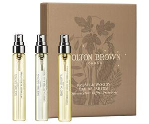 Molton-Brown Fragrances Mens-fragrancesWoody & Aromatic Eau de Parfum Discovery Set Re-charge Black Pepper 7.5 ml + Coastal Cypress & Sea Fennel 7.5 ml + Mesmerising Oudh Accord & Gold 7.5 ml