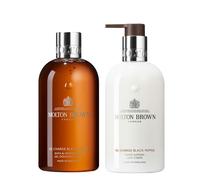 Molton Brown Re-Charge Black Peppercorn Bath & Shower Gel 300ml & Body Lotion 300ml Duo