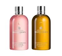 Molton Brown Rhubarb & Rose & Black Pepper Shower Gel Set 2x300ml New