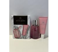 Molton Brown Rhubarb & Rose Hand Care Gift Set | Sanitiser 100ml & Cream 40ml