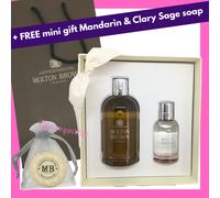MOLTON BROWN Suede Orris Bath Gel 300ml + EDT 50ml Gift Set Box & Gift Bag