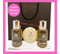 MOLTON BROWN Sunlit Clementine & Vetiver Bath Gel 30ml x2 Soap Gift Bag Set