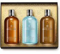 Molton Brown Bath & Body Bath & Shower Gel Woody & Aromatic Body Care Collection Re-charge Black Pepper Bath & Shower Gel 300 ml + Coastal Cypress & Sea Fennel Bath & Shower Gel 300 ml + Tobacco Absolute Bath & Shower Gel 300 ml