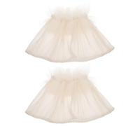 MOLUCKFU 1 Pair Mesh Cuff for Nail Photography Removable Sleeves Soft Mesh Material Comfortable Design Women DIY Nail Art Displays White Wrist