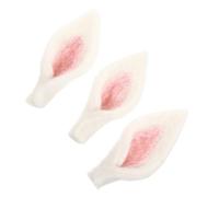 MOLUCKFU 1 Set of 10 Felt Rabbit Ear Accessories for Easter DIY Crafts and Hair Decoration Supplies Animal Costume Embellishments for Handmade Projects