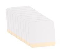 MOLUCKFU 100Pcs Breathable Blank Plaster Fixed Patches Non-Woven Fabric Adhesive Stickers Lightweight Multipurpose Acupoint Dressings for Navel Knee Shoulder with Rounded Corners