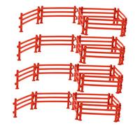 MOLUCKFU 100pcs Miniature Decorative Fence Model for Landscape Farm Scene Decoration Garden Borders and Paddock Fencing