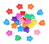 MOLUCKFU 100pcs Thickened Star Heart-shaped Pool Balls for Colorful Ocean Ball Pit for Indoor Play Educational Game Swimming