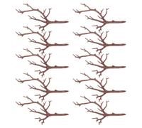 MOLUCKFU 10pcs Artificial Antler Branches Plastic Coffee DIY Craft Decor