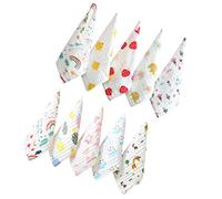 MOLUCKFU 10Pcs Baby Face Towels Pure Cotton Muslin Cloths with Textured Bubble Design Soft Fluffy and Not Easy to Fade Suitable for Infants and Newborn Bathing Care