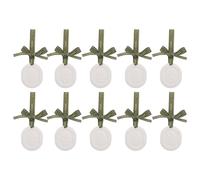 MOLUCKFU 10Pcs Car Essential Oil Fragrance Disc - Plaster Passive Aroma Diffuser Ornaments with Ribbon - Clay Discs for Air Freshening in Vehicle Closet