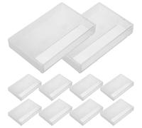 MOLUCKFU 10pcs Cassette Tape Protector Vintage Storage Box Plastic Case for Audio Cassette Tape Holder Travel Blank Voice Recording Cases