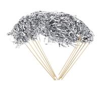 MOLUCKFU 10pcs Lighted Wedding Fairy Wands: LED Tinsel Sticks - Light Up Glow in The Dark Flashing Wands for Shower Birthday Party Favors