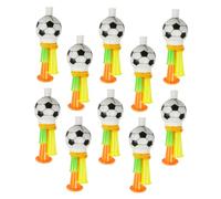 MOLUCKFU 10Pcs Plastic Football Horns for Sporting Events Loud Noise Maker Trumpet with Wide Mouth for Amplified Sound Party and Cheerleading Accessories