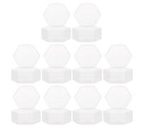 MOLUCKFU 10pcs Portable Pacifier Storage Boxes Smooth Edges and Safe to Use Pp Material, Stackable Pacifier Protective Cases for Mothers the Go